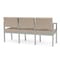 Lesro Stone (Beige) Seat, 3 Seat Sofa, 64.5 W 24.5 L 32 H, Linette Vinyl Seat, Lenox Steel Series LS3101 - alternate 2